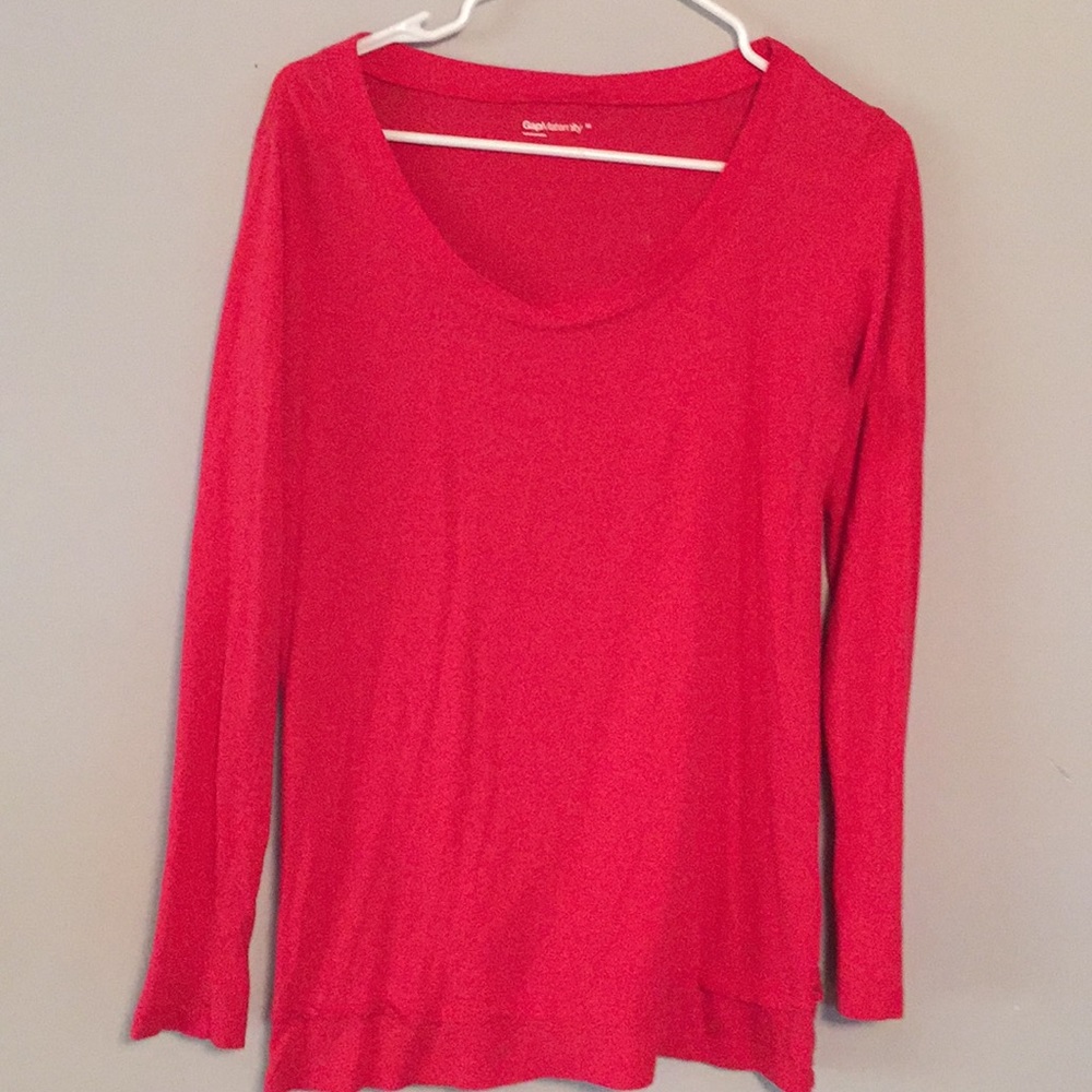 Red maternity top